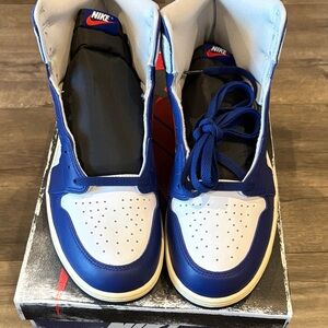 Nike Blue and White Athletic Shoes